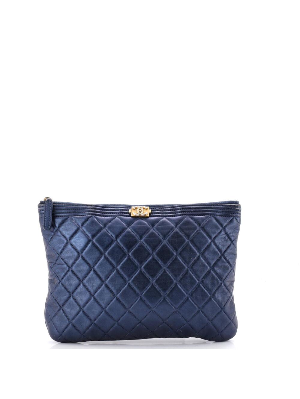 Chanel Boy O Case Clutch Quilted #257062C95B